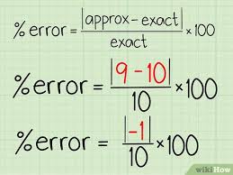 Use the percent error calculator to find the percentage difference between a measurement and actual value. How To Calculate Percentage Error 7 Steps With Pictures