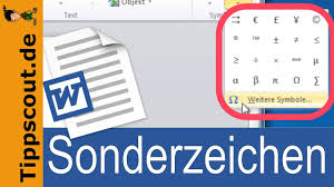 Word Sonderzeichen Und Symbole Einfugen Schnell Youtube