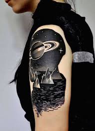 For the man who loves tradition, the star tattoo is a classic that you can't miss. 50 Earth Shattering Space Tattoos That Are Literally Out Of This World Tattooblend