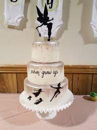 Baby Shower Cake Peterpan Tinkerbell Shower Cakes Baby Shower Cakes Cake