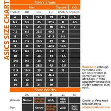 Buy Asics Shoes Width Chart