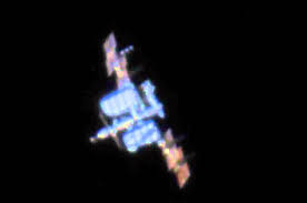 Image result for international space station through telescope