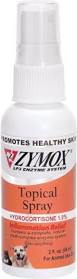 Zymox Topical Spray With Hydrocortisone 1 0 For Dogs Cats 2 Oz Bottle Chewy Com