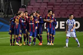 Watch real sociedad vs sevilla fc live online. Barcelona Vs Real Sociedad La Liga Final Score 2 1 Alba And De Jong Secure Win Barca Blaugranes