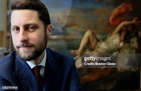 Nathaniel Silver, interim curator of the collection, stands in front...  News Photo