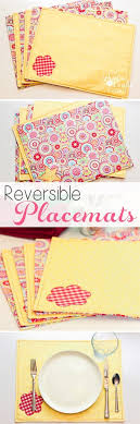 How To Make Placemats Free Pattern And Tutorial How To Make Placemats Sewing Projects For Beginners Easy Sewing Projects