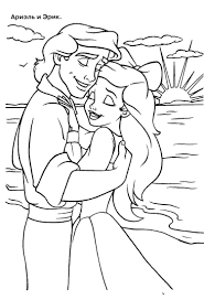 Coloring pages of prince and princess from various stories. Online Coloring Pages Prince Coloring Ariel And Prince Eric Disney Cartoons