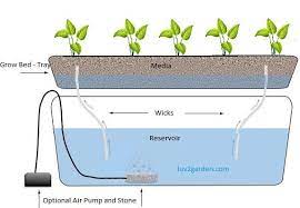 Hydroponic Wick Systems Luv2garden Com Hydroponics Hydroponics System Aquaponics