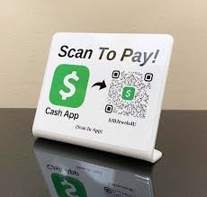 Tap the payments '$' tab on your cash app to get to the home screen Cash App Qr Code Payment Sign For Small Business Laser Engraved Signs