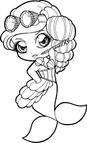 Steampunk Mermaid Chibi Mermaid Coloring Pages Mermaid Art Sweet Drawings They're great for all ages.