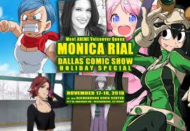 English dub production of 'dragon ball super' with toei. Meet Anime Voice Actress Dragon Ball Z Hello Kitty Monica Rial At Dcs Nov 17 18 Dallas Comic Show