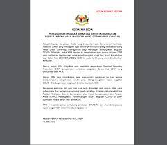 Surat niaga penangguhan pembayaran adalah surat yang dibuat oleh perusahaan yang memesan produk kepada perusahaan supplier untuk meminta waktu pengunduran pembayaran atas produk yang telah dipesan. Kenyataan Media Penangguhan Program Sukan Dan Aktiviti Kokurikulum Berikutan Penularan Jangkitan Novel Coronavirus Covid 19 Jabatan Penerangan Malaysia