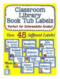 Classroom Library Book Bin Labels Intermediate Grades Book Bin Labels Classroom Library Books Classroom Library
