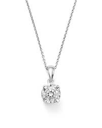Bloomingdale S Diamond Solitaire Pendant Necklace In 14k White Gold 0 30 Ct T W 100 Exclusive Jewelry Accessories Bloomingdale S In 2021 Diamond Pendant Necklace Solitaire Solitaire Diamond Pendant Diamond
