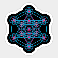 Ayahuasca visionary artist anderson debernardi's art creates an opening into the unseen world explored through sacred. Metatron Sacred Geometry Psychedelic Dmt Style Geometry Aufkleber Teepublic De