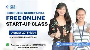 2 year computerized accounting / business mgt entreprenuership. Free Online Start Up Class Sa Ating Computer Secretarial Course August 20 2021 Online Event Allevents In