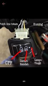 Sambungkan wayar merah pada sebelah 5. Suis 3 Step Lampu Utama Bosku Benelli Rfs150i Dan Honda Rs150 Pnp 2 Minit Siap Shopee Malaysia