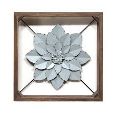 4.6 out of 5 stars. 15 75 Framed Metal Flower Blue Stratton Home Decor Target