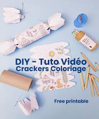 Diy Crackers Coloriage Trucs De Noel Coloriage Diy