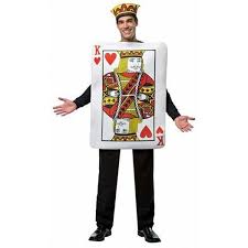 Replace all closures with velcro™ or metal snaps. King Of Hearts Playing Card Costume