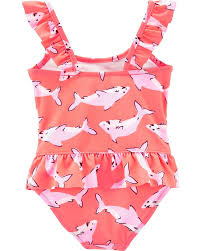 Nwt toddler boy sz 4t swim trunks maui disney moana blue. Oshkosh Shark One Piece Swimsuit Oshkosh Com