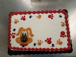 Puppy Dog Animal Paw Print Sheet Cake Buttercream By Sarah Stump Birthday Sheet Cakes Sheet Cake Designs Paw Print Cakes