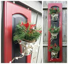 Cabinet Door Christmas Decor Could Customize For Any Season Panel Is Chalkboard For More Fun Diy Cabinet Doors Cabinet Door Crafts Cabinet Doors Repurposed