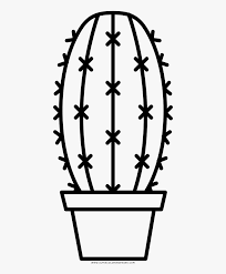 To use for a print or scrapbooking project, email etc. Good Cactus Coloring Page 69 With Additional Download Simple Cactus Clipart Black And White Hd Png Download Kindpng
