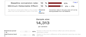 Hypothesis Testing How To Determine Sample Size For Continuous Metric Cross Validated