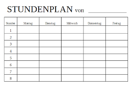 Stundenplane Fur A Und B Wochen Abc Stundenplan Planer Abc