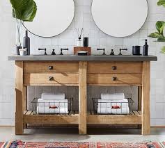 Abbott Double Sink Vanity Potterybarn Custom Bathroom Vanity Double Sink Vanity Bathroom Design