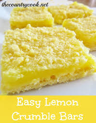 3 Ingredient Lemon Crumble Bars Recipe Desserts Spring Desserts Easy Cake Mix Recipes