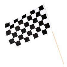 When the checkered flag waves, a driver has crossed the finish line and won the race. Racing Polyester Hand Flag 60cm Partyrama
