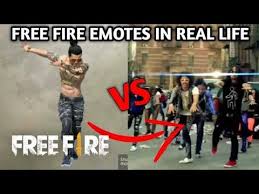 Grab weapons to do others in and supplies to bolster your chances of survival. Free Fire Emotes In Real Life Youtube
