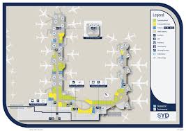 Sydney Airport Map Terminal2 Domestic Concourse Airport Map Sydney Airport Map