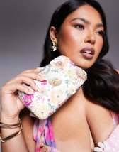 Charles & Keith Ida crochet crossbody bag in green