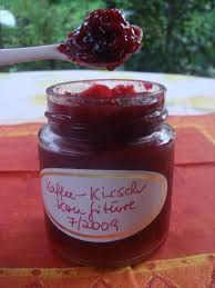 Kaffee Kirsch Konfiture Rezept Kirschen Marmelade Einkochen Essen Und Trinken