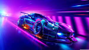 Car, neon, chevrolet corvette, race cars. 4k Car Gaming Wallpapers Top Free 4k Car Gaming Backgrounds Wallpaperaccess