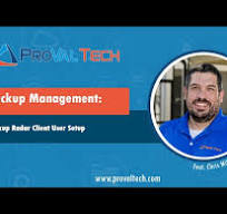 Backup Management: Backup Radar Client User Setup