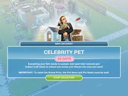 The Sims Freeplay Celebrity Pet Live Event The Girl Who Games Bicho De Estimacao Estimacao