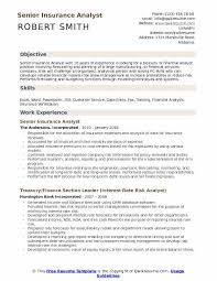 It may assist you in creating a job. Insurance Analyst Resume Samples Qwikresume