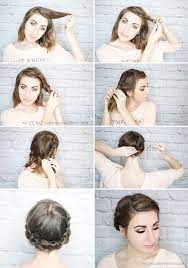 Quick Rolled Braid Updo For Shorter Hair Wonder Forest Design Your Life Braided Updo For Short Hair Short Hair Updo Short Hair Styles