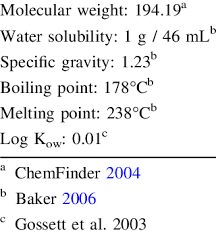 Chemical Characteristics Of Caffeine Download Table