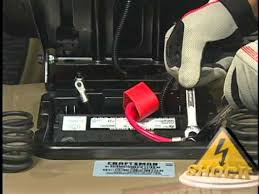 When old batteries begin to expire, replace them with new ones to keep your tractor in use. Replacing Your Lawn Tractor S Battery Lawnmower Tips By Sears Home Services Youtube