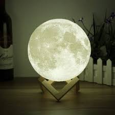 15cm 3d Magical Two Tone Moon Lamp Usb Charging Luna Led Night Light Touch Sensor Gift With Images Night Light Moon Decor Moon Light Lamp