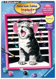 Malen nach zahlen kinder ab 10. Ravensburger Malen Nach Zahlen Singing Cat 24 Kaufland De
