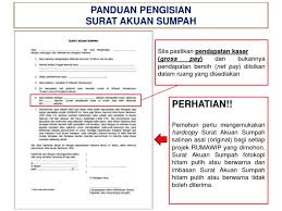 Macamana nak taip surat akuan? Panduan Pengisian Surat Akuan Sumpah