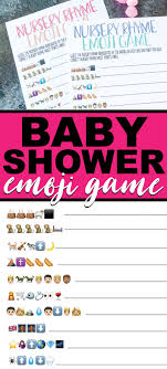 Emoji meanings for all emojis and all emoji games. Free Printable Nursery Rhyme Baby Shower Emoji Game Play Party Plan