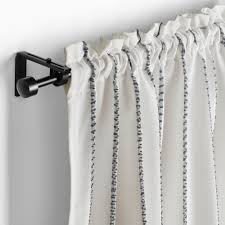 Vilmie Linje Curtains 1 Pair White Dark Gray Ikea Curtains For Grey Walls White Curtains Living Room White Curtains Bedroom