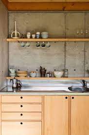 Affordable Hillside Dwelling In New Zealand Dogbox Simple Kitchen Plywood Kitchen Kitchen Design